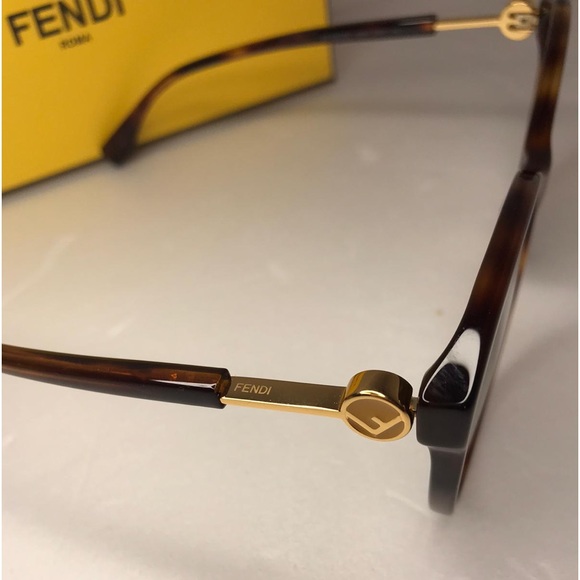 Fendi FF 0412/S Sunglasses Dark Havana / Brown Gradient Women's - Picture 10 of 12